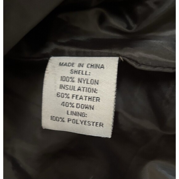 Steve & Barry's Double Down Jacket Puffer Style Black‎ With Pockets Size Small - Picture 6 of 7